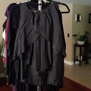 Whistle and Flute Black Sleeveless Top